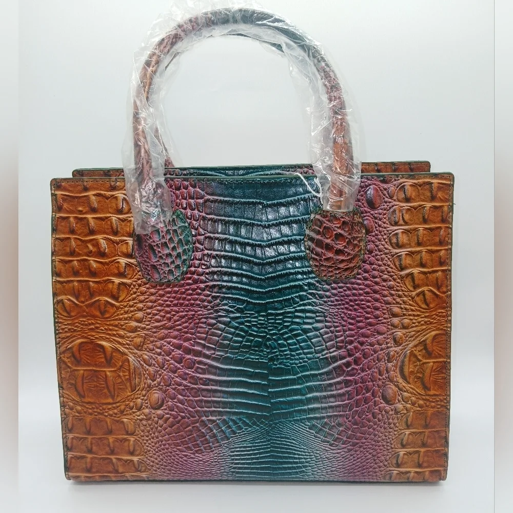 Crocodile Faux Leather Crossbody/Shoulder Handbag, Clutch/Wallet & Coin Purse​​